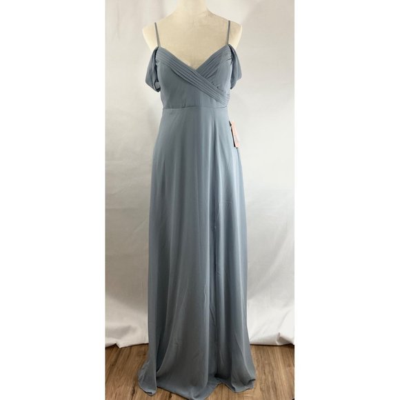 Birdy Grey Spence Dusty Blue Formal Dress - Size: Small - Picture 2 of 12